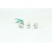 925 Sterling Silver Studs Earring Natural aquamarine oval Stones