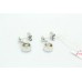 Handmade Women's 925 Sterling Silver dangle Earring white Zircon stones 1.7'