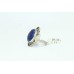 Stamped 925 Sterling Silver women's Ring semi precious blue lapiz lazuli stone