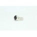 Stamped 925 Sterling Silver unisex Ring semi precious cabochon Garnet Stone