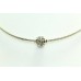 Traditional 925 Sterling Single bead Silver Necklace Jewelry 7.5 Grams