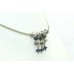 Traditional 925 Sterling Silver beads blue stone Necklace Jewelry 13.6 Grams