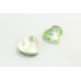 Cloisonne green Enamel Work 925 Sterling Silver Trinket Box Heart Shape