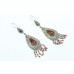 Handmade Women 925 Sterling Silver Earrings Natural Carnelian Stone