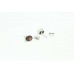 925 Sterling Silver Studs Earring Natural oval garnet stone bezel setting