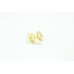 Women's Fashion Hoop Huggies Bali Earrings yellow Gold Plated Zircon Stone