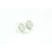 Fashion Hoop Huggies Bali Earrings white Gold Plated designer Zircon Stones