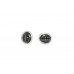 925 Sterling Silver Ear Studs Earring black onyx stone Bezel Design