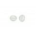 925 Sterling Silver Ear Studs Earring white moonstone stone Bezel Design