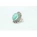 Handmade 925 Sterling Silver Ring Natural Blue Turquoise Gem Stone Hand Engraved