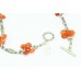 Necklace Handcrafted 925 Sterling Silver Natural Orange Carnelian Gem Stone
