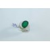 Handmade Men's Ring 925 Sterling Silver Semi Precious Green Onyx Stone