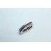 Stamped 925 Sterling Silver with Natural Ruby Sapphire Diamond Stones Size 12