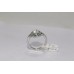 Stamped 925 Sterling Silver Ring with Moonstone and Emerald Gemstone size 14