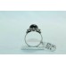 925 Sterling silver Black Onyx Stone Ring Size 16 Oxidized Polish