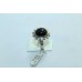 925 Sterling silver Black Onyx Stone Ring Size 16 Oxidized Polish